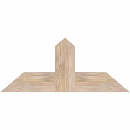 Ekena Millwork Portland Smooth Timber Gable Bracket, Douglas Fir, 36"W x 15"H x 1 1/2"D x 5 1/2"F, 10/12 Pitch GBW036X15X0206POR00SDF